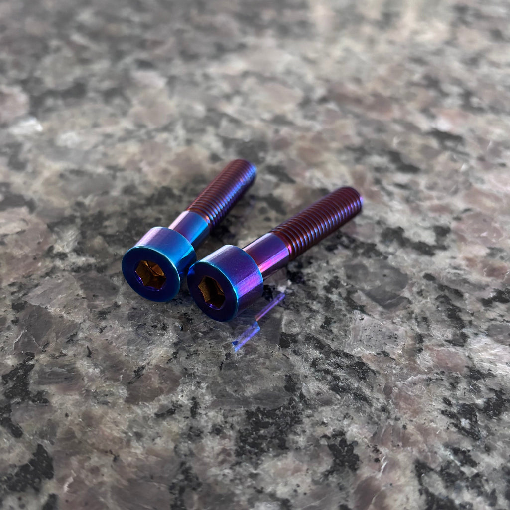 titanium foot lock bolts (set of 2)