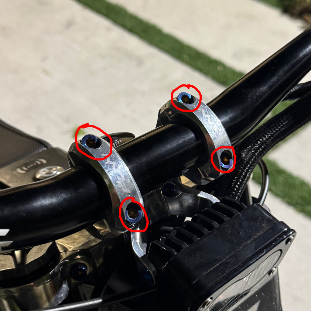 titanium direct mount bolts (set of 4)